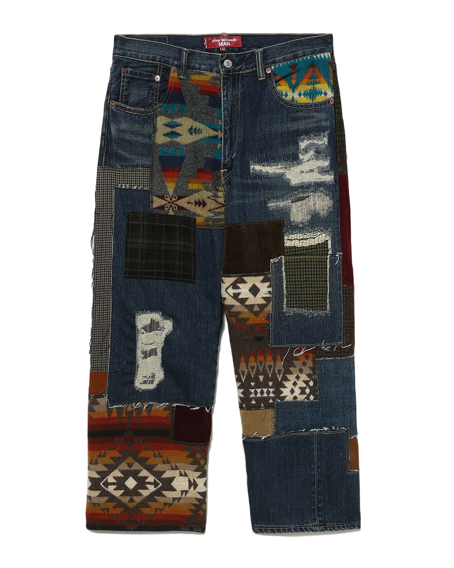 JUNYA WATANABE MAN Levi's X Pendleton 联乘系列补丁牛仔裤