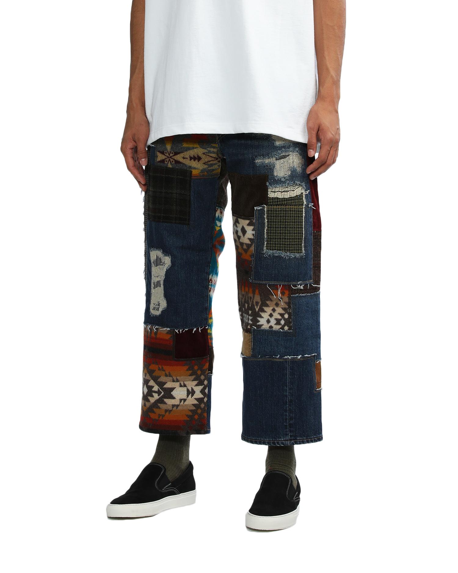 JUNYA WATANABE MAN Levi's X Pendleton 联乘系列补丁牛仔裤