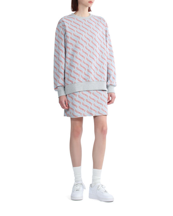 kangol 满幅 logo 印花饰口袋半身裙