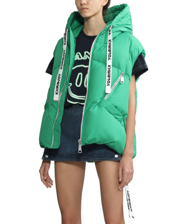 khrisjoy 绗缝连帽羽绒马甲