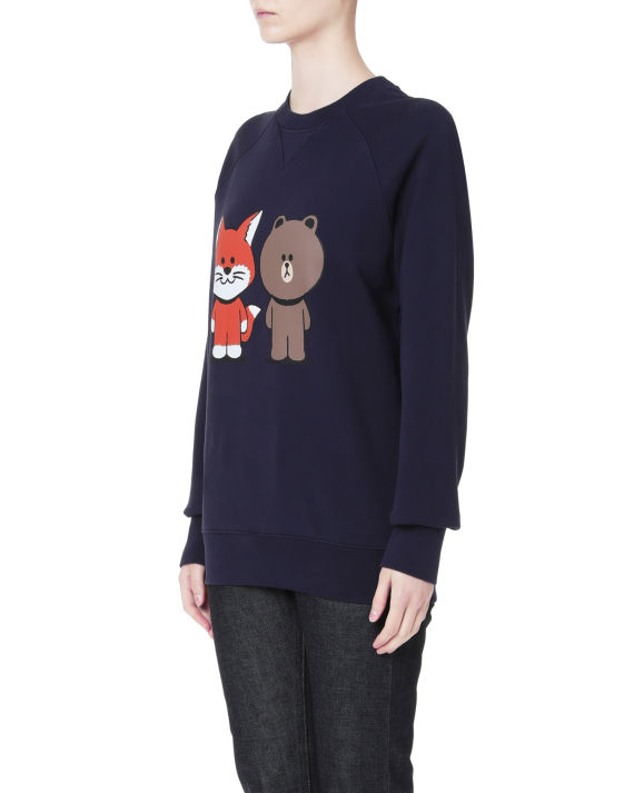 maison kitsune07 line friends 联乘系列 主题印花卫衣