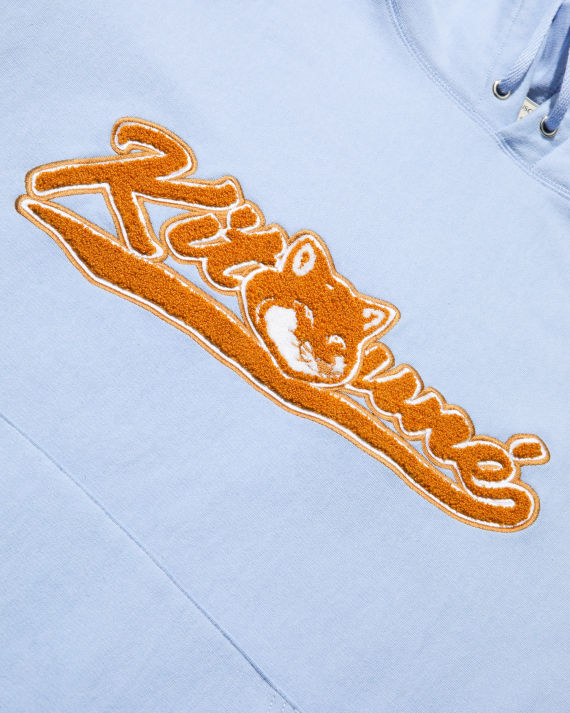 maison kitsune logo 刺绣拼色连帽卫衣