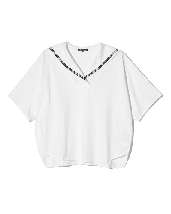 Los Angeles Project 水手服式平贴领t 恤