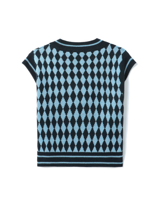 los angeles project 菱格纹针织背心