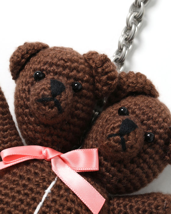 marc jacobs heaven 系列 双头熊缀饰钥匙扣