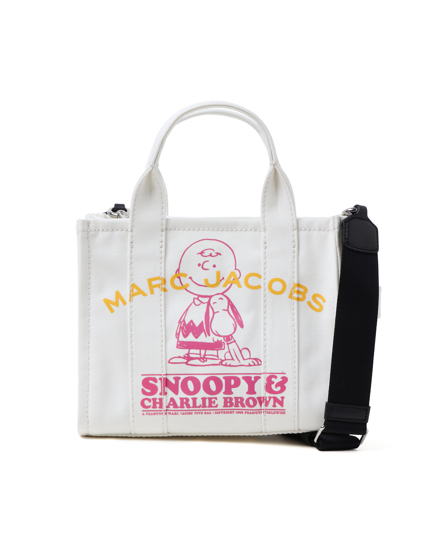 MARC JACOBS Snoopy 联乘系列饰绊带主题印花手拎包