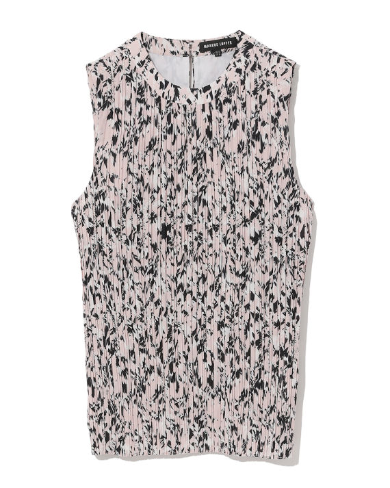 markus lupfer 印花褶裥圆领上衣