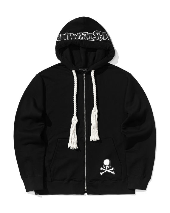 mastermind  japan 后背文字印花连帽拉链卫衣