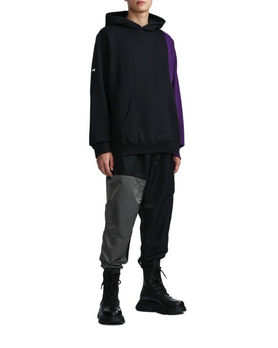 mastermind  japan c2h4 联乘系列 拼色连帽卫衣