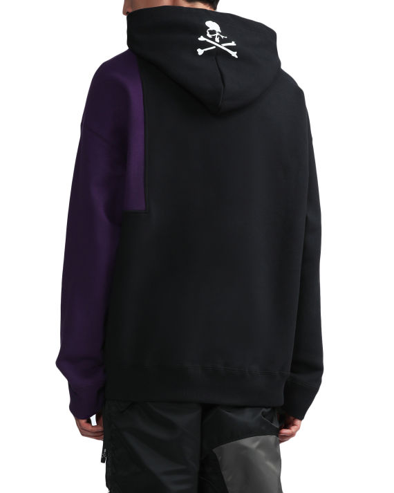 mastermind  japan c2h4 联乘系列 拼色连帽卫衣