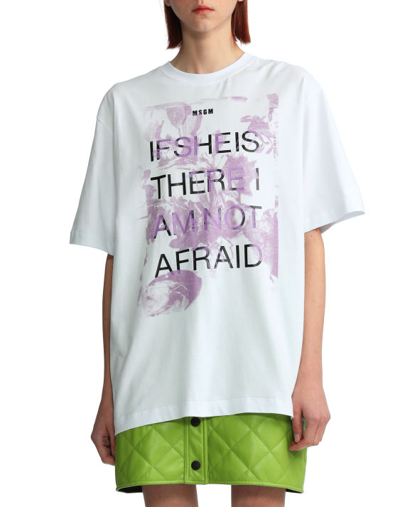 msgm 饰 logo 图案印花 t 恤