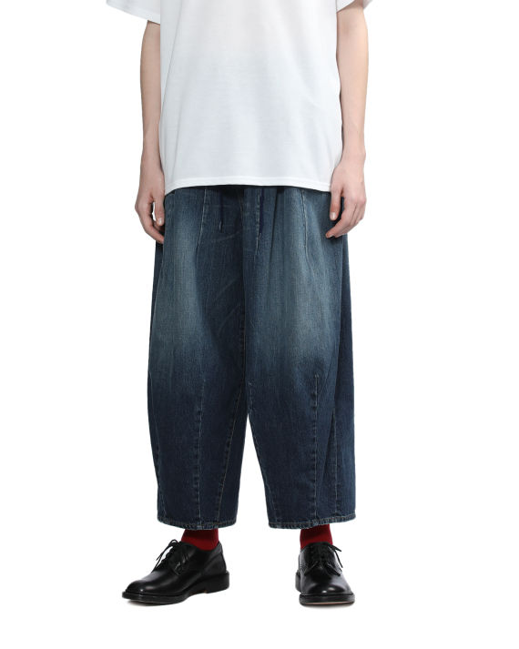 needles 褶饰细节露踝牛仔裤