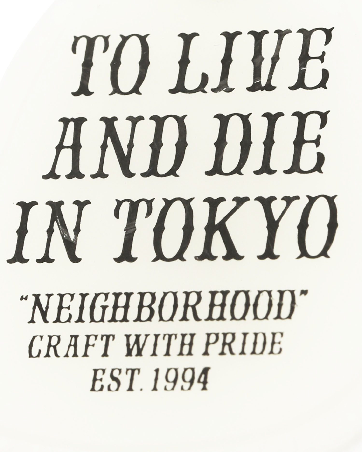 NEIGHBORHOOD 水筒 TO LIVE AND DIE IN TOKYO NEIGHBORHOOD “ TO LIVE AND DIE IN TOKYO”印花钥匙扣
