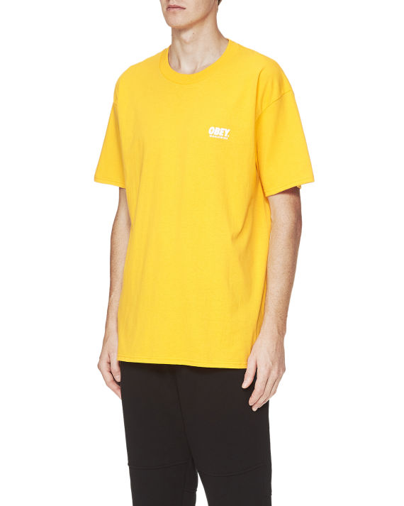 obey logo 印花 t 恤