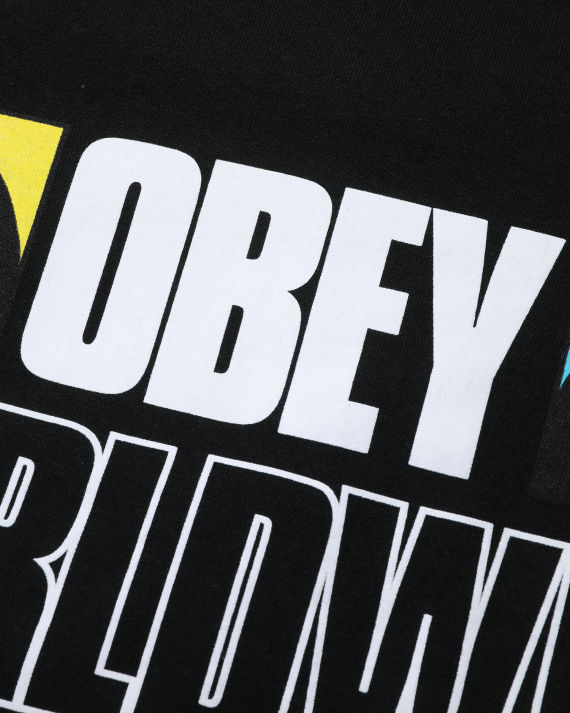 obey logo 印花 t 恤