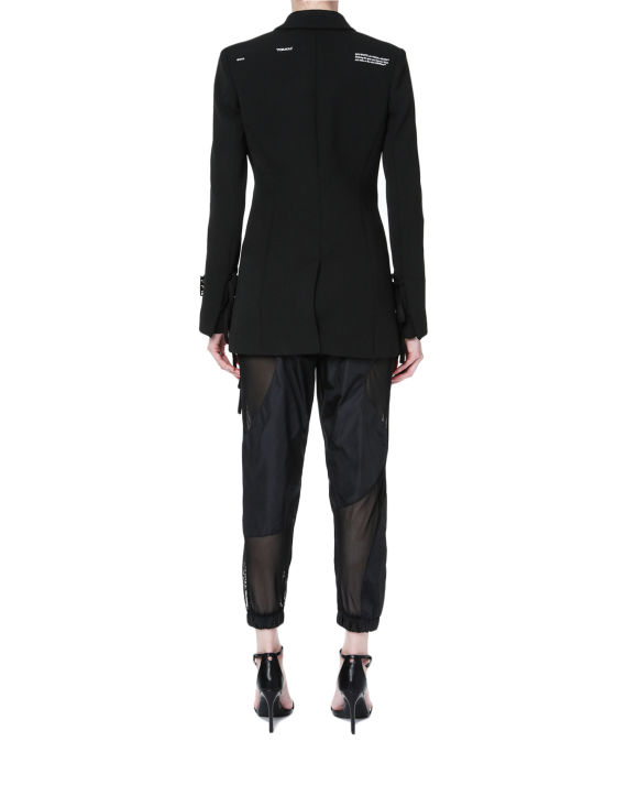 off-white c/o virgil abloh64 饰绑带系扣西装外套