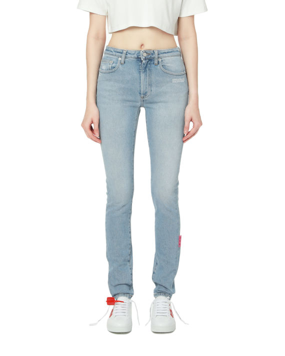 off-white c/o virgil abloh64 饰口袋牛仔裤