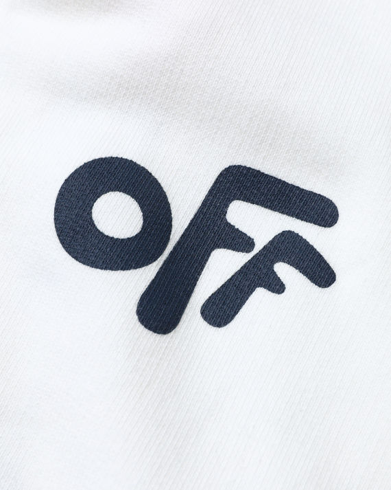 off-white c/o virgil abloh64 饰 logo 斜纹印花拉链卫衣