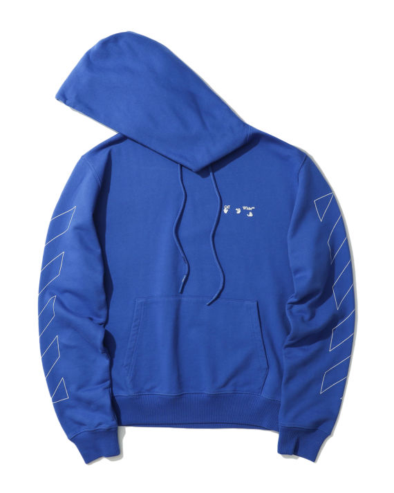 off-white c/o virgil abloh64 饰 logo 斜纹印花连帽卫衣