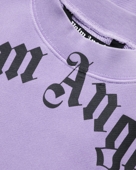 palm angels logo 印花圆领卫衣