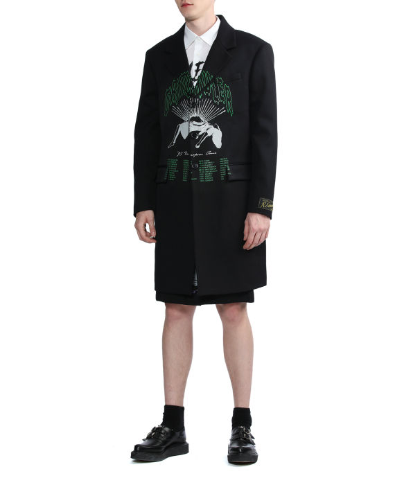 raf simons 图案印花直排扣西装外套