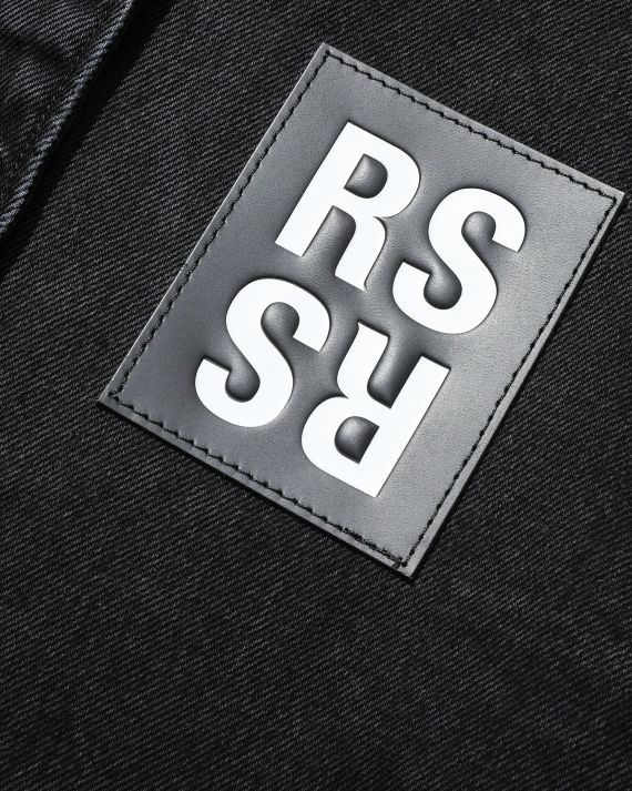 raf simons logo 缝饰牛仔衬衫