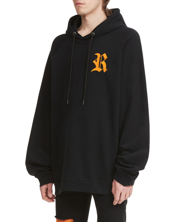 raf simons logo 印花连帽卫衣