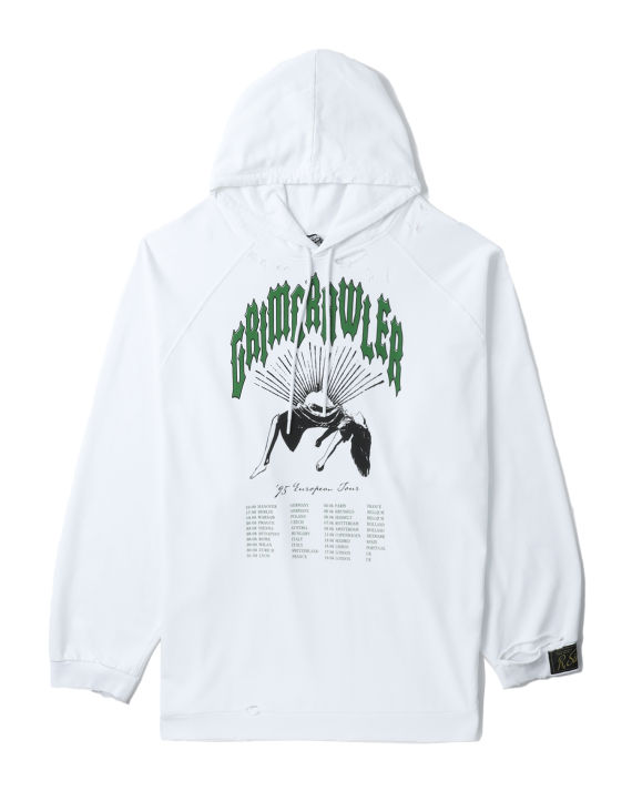 raf simons 图案印花阔形连帽卫衣