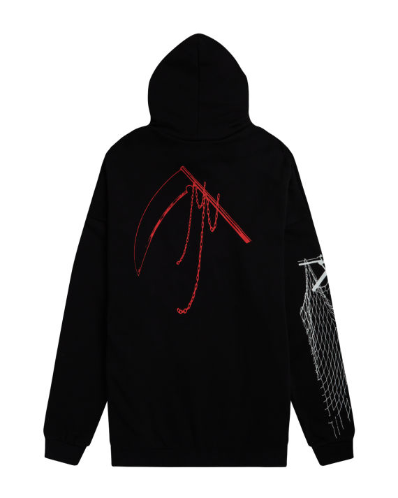 raf simons 图案印花连帽卫衣