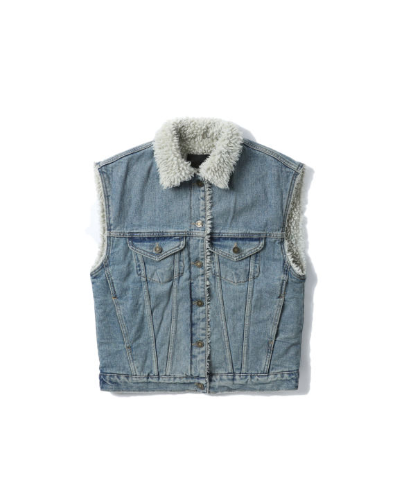 STYLENANDA 毛绒内里牛仔马甲