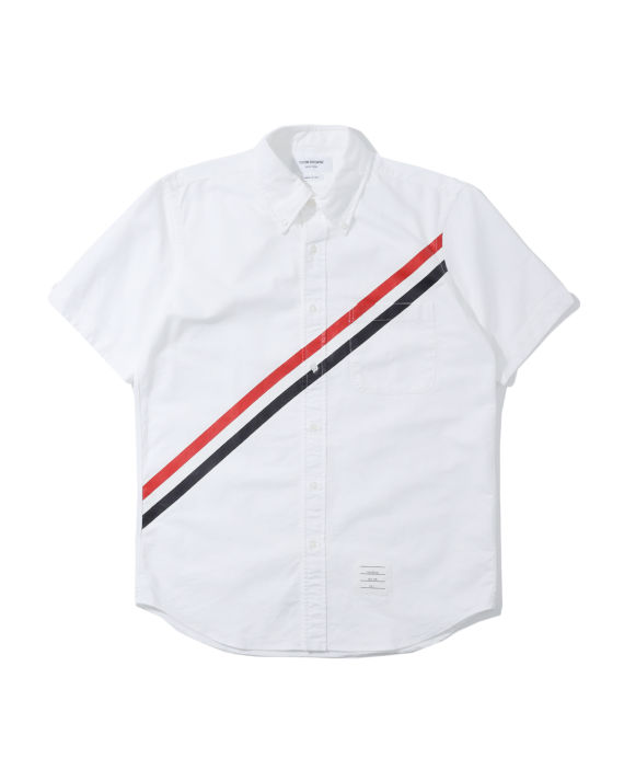 条纹标志印花衬衫