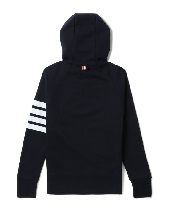 thom browne 条纹印花连帽拉链卫衣