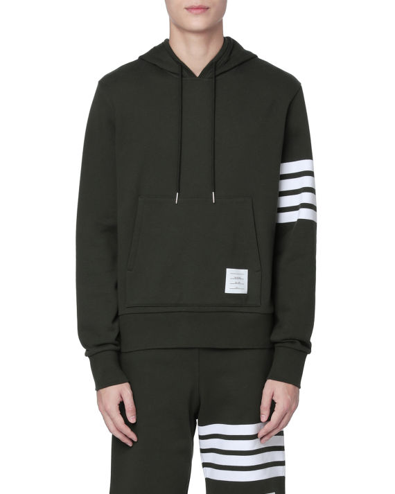 thom browne 饰条纹标志连帽卫衣