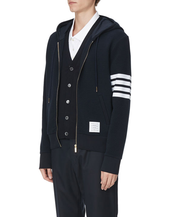 thom browne 饰四条纹拉链卫衣