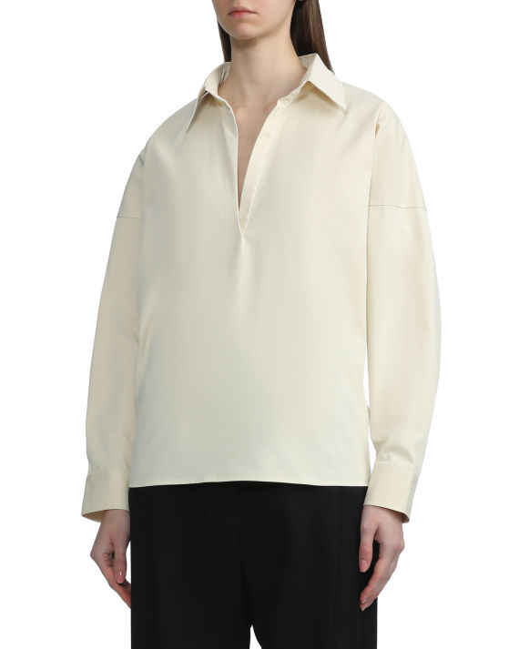 totême 半开襟衬衫
