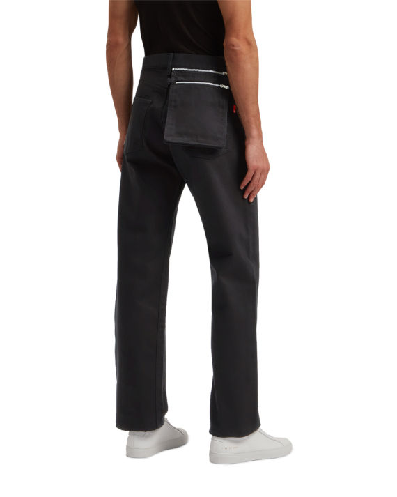 undercover 饰拉链口袋牛仔裤