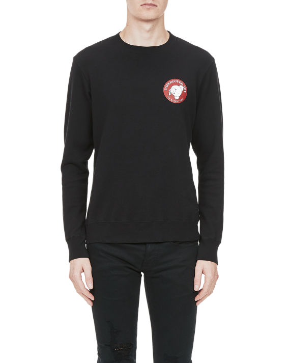 undercover 小熊印花圆领卫衣