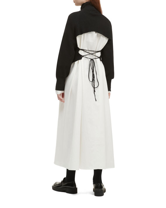 UNGRID 连衣裙配露背针织上衣套装