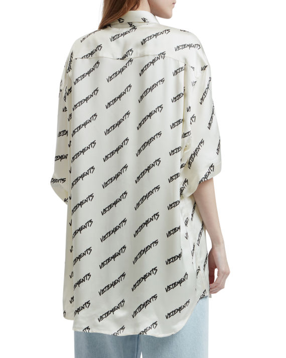 vetements 满幅 logo 印花衬衫