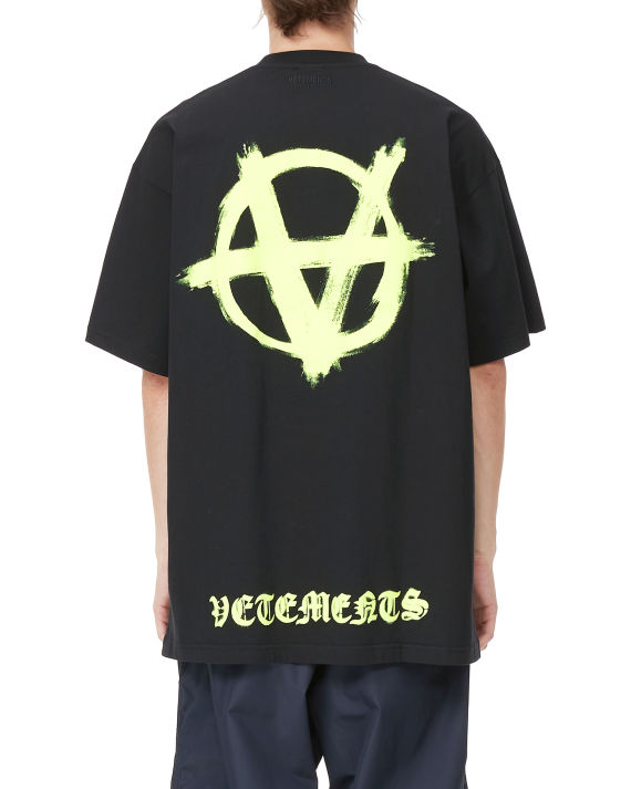 vetements 涂鸦徽标印花 t 恤