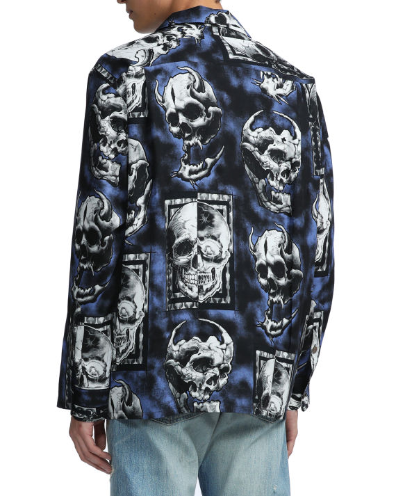 wacko maria 饰口袋骷髅头印花衬衫