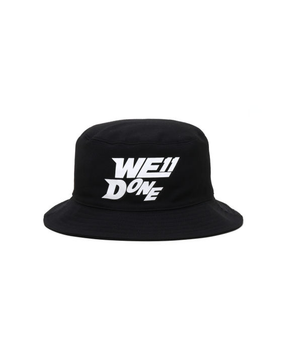 we11done logo 印花渔夫帽