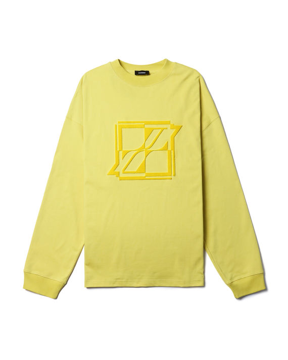 we11done logo 植绒落肩 t 恤