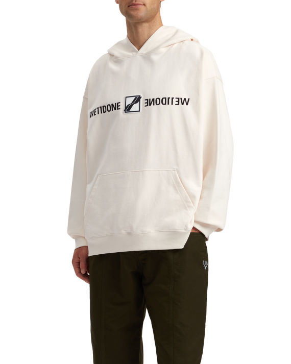 we11done logo 装饰连帽卫衣