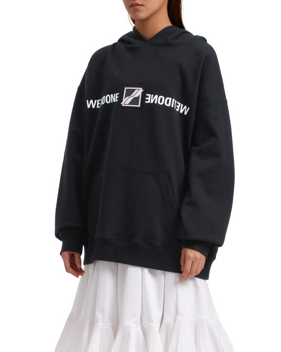 we11done logo 装饰连帽卫衣