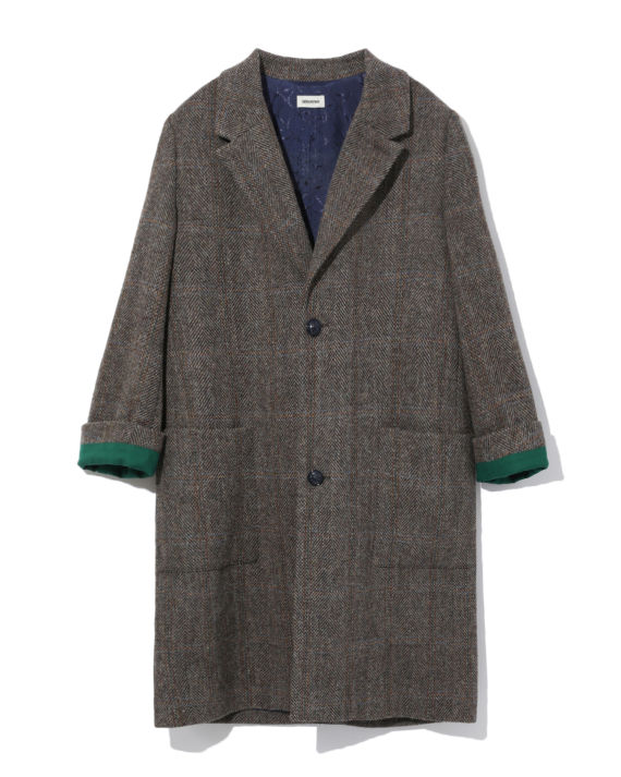 Zadig & Voltaire Macy 格纹饰口袋大衣