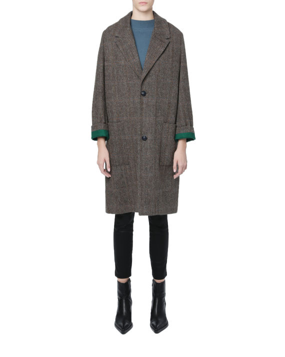 Zadig & Voltaire Macy 格纹饰口袋大衣