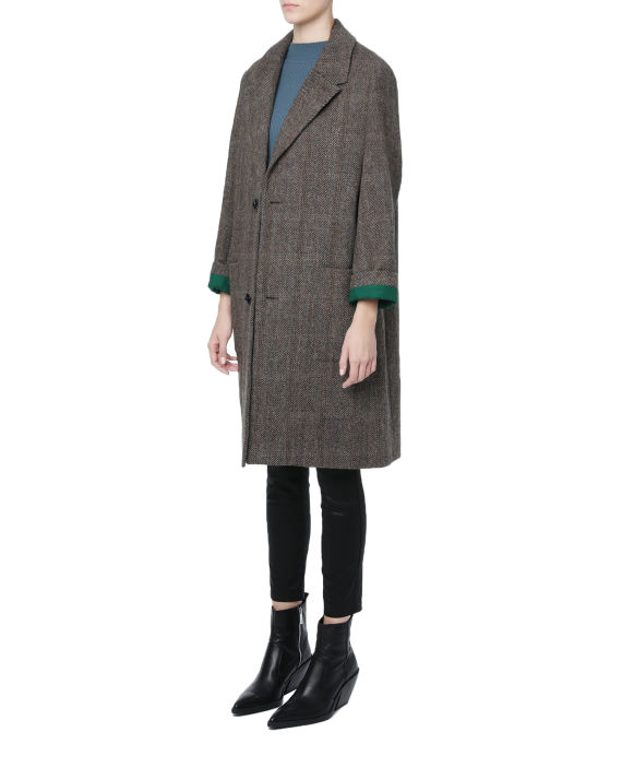 Zadig & Voltaire Macy 格纹饰口袋大衣